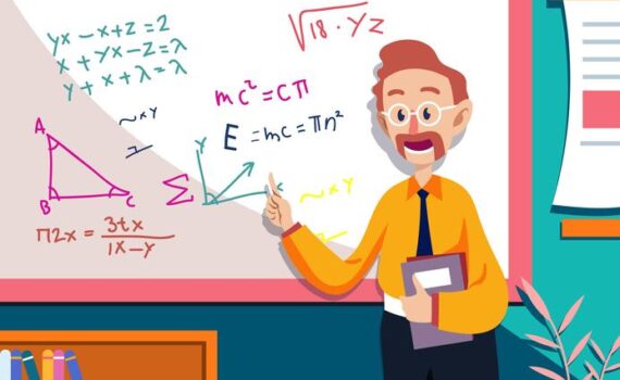 math-teacher-illustration-vector